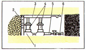 Схема секции агрегатной крепи